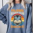 Book And Pajamas Reading Bedtime Comfort Colors Sweatshirt Denim Book And Pajamas Reading Bedtime Comfort Colors Sweatshirt Denim