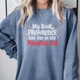 My Book Preference Naughty List Readers Christmas Joke Comfort Colors Sweatshirt Denim My Book Preference Naughty List Readers Christmas Joke Comfort Colors Sweatshirt Denim
