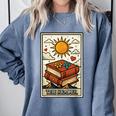 Book Reading Tarot Card The Reader Comfort Colors Sweatshirt Denim Book Reading Tarot Card The Reader Comfort Colors Sweatshirt Denim