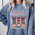 Take Me To The Book Store Librarians Valentine's Day Premium Comfort Colors Sweatshirt Denim Take Me To The Book Store Librarians Valentine's Day Premium Comfort Colors Sweatshirt Denim