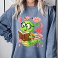 Book Worm Costume World Book Day Cute Kawaii Worm Reading Comfort Colors Sweatshirt Denim Book Worm Costume World Book Day Cute Kawaii Worm Reading Comfort Colors Sweatshirt Denim