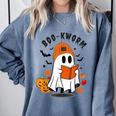 Book Worm Halloween Costume For Book Lovers Comfort Colors Sweatshirt Denim Book Worm Halloween Costume For Book Lovers Comfort Colors Sweatshirt Denim