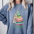 All Booked For Christmas Book Xmas Tree Lights Reading Girly Comfort Colors Sweatshirt Denim All Booked For Christmas Book Xmas Tree Lights Reading Girly Comfort Colors Sweatshirt Denim
