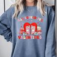 All Booked For Valentines Shirt Cute Book Lover Reading Comfort Colors Sweatshirt Denim