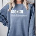 Bookish Definition Hilarious Bookworm Book Lover Reading Bookworm -Adults - Small Short Sleeve T-Shirt Comfort Colors Sweatshirt Denim