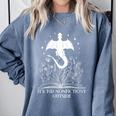 Bookish Dragon Book Club Reading Its Too Nonfictiony Outside Comfort Colors Sweatshirt Denim