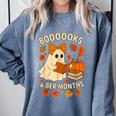 Books And BER Months Fall Librarian Reading Halloween Comfort Colors Sweatshirt Denim Books And BER Months Fall Librarian Reading Halloween Comfort Colors Sweatshirt Denim