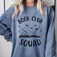 Books Club Squad Reading Book Lover Book Minimalist Team Tee Comfort Colors Sweatshirt Denim