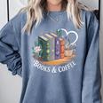 Books And Coffee Book Lover Bookish Green Book Theme Reading Comfort Colors Sweatshirt Denim Books And Coffee Book Lover Bookish Green Book Theme Reading Comfort Colors Sweatshirt Denim