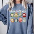 Books Are My Jam Shirt Book Lover Reader Reading Teacher Comfort Colors Sweatshirt Denim Books Are My Jam Shirt Book Lover Reader Reading Teacher Comfort Colors Sweatshirt Denim