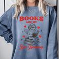Books Are My LoveLanguage Cupid Valentines Comfort Colors Sweatshirt Denim Books Are My LoveLanguage Cupid Valentines Comfort Colors Sweatshirt Denim