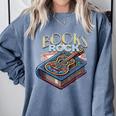 Books Rock Rock'n Roll Science Of Reading Teachers Guitar Comfort Colors Sweatshirt Denim Books Rock Rock'n Roll Science Of Reading Teachers Guitar Comfort Colors Sweatshirt Denim