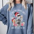 I Like My Books Spicy And My Coffee ICY Skeleton Women Comfort Colors Sweatshirt Denim I Like My Books Spicy And My Coffee ICY Skeleton Women Comfort Colors Sweatshirt Denim