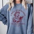 Books A Well-Read Woman Is A Dangerous Creature Women Premium Tri-Blend Comfort Colors Sweatshirt Denim Books A Well-Read Woman Is A Dangerous Creature Women Premium Tri-Blend Comfort Colors Sweatshirt Denim