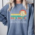 Booktrovert Definition Book Lover Comfort Colors Sweatshirt Denim