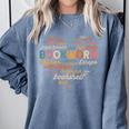 Bookworm Words Heart Book Lover Reader Reading Fun Comfort Colors Sweatshirt Denim