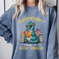 Bookworm I'm A Book Dragon Reading Books Bookish Book Lover Comfort Colors Sweatshirt Denim Bookworm I'm A Book Dragon Reading Books Bookish Book Lover Comfort Colors Sweatshirt Denim