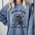 Bookworm Smutt Probably Reading Something Smutty Reader Comfort Colors Sweatshirt Denim Bookworm Smutt Probably Reading Something Smutty Reader Comfort Colors Sweatshirt Denim