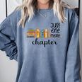 Bookworm Woman Reading Fiction Novels Library Book Store Comfort Colors Sweatshirt Denim