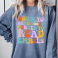 Born To Read Books Forced To Read Emails Reader Librarian Premium Comfort Colors Sweatshirt Denim