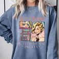 Buy Me Books And Tell Me I'm Pretty Book Lover Tee Comfort Colors Sweatshirt Denim