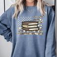 Camo Across America Read Reading Book Librarian Men Women Comfort Colors Sweatshirt Denim Camo Across America Read Reading Book Librarian Men Women Comfort Colors Sweatshirt Denim