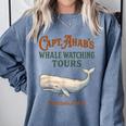 Captain Ahab’s Whale Watching Tours – Moby Book Parody Comfort Colors Sweatshirt Denim Captain Ahab’s Whale Watching Tours – Moby Book Parody Comfort Colors Sweatshirt Denim