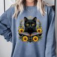 Cat For Women Book Lover Cute Cat And Book Comfort Colors Sweatshirt Denim Cat For Women Book Lover Cute Cat And Book Comfort Colors Sweatshirt Denim