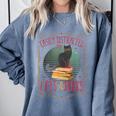 Cats And Books Lover Reading Literary Feline Humor Comfort Colors Sweatshirt Denim Cats And Books Lover Reading Literary Feline Humor Comfort Colors Sweatshirt Denim