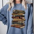 Celebrating History Month Floral Books Teacher Comfort Colors Sweatshirt Denim Celebrating History Month Floral Books Teacher Comfort Colors Sweatshirt Denim