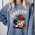 Chapter 28 28th Birthday Women Book Lovers Its My Birthday Comfort Colors Sweatshirt Denim