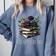 Chapter 30 30th Birthday Women Book Lovers Dark Romance Comfort Colors Sweatshirt Denim Chapter 30 30th Birthday Women Book Lovers Dark Romance Comfort Colors Sweatshirt Denim