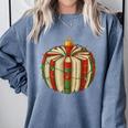 Christmas Book Ornament Lights Holiday Reading Lover Teacher Comfort Colors Sweatshirt Denim Christmas Book Ornament Lights Holiday Reading Lover Teacher Comfort Colors Sweatshirt Denim
