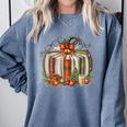 Christmas Book Pumpkin Reading Holiday Lovers Teacher Comfort Colors Sweatshirt Denim Christmas Book Pumpkin Reading Holiday Lovers Teacher Comfort Colors Sweatshirt Denim