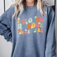 I Closed My Book To Be Here Book Lovers Library Reading Comfort Colors Sweatshirt Denim