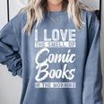 Comic Book Comfort Colors Sweatshirt Denim