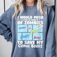 Comics Collecting Book Collector Guide Comics Lover Comfort Colors Sweatshirt Denim