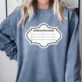 Composition Book Notebook Teacher's Halloween Group Costume Comfort Colors Sweatshirt Denim