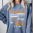 Cool Bookmobile Librarian Spreading Love One Book At A Time Comfort Colors Sweatshirt Denim Cool Bookmobile Librarian Spreading Love One Book At A Time Comfort Colors Sweatshirt Denim