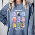 Cool Kids Read Books Apparel Comfort Colors Sweatshirt Denim