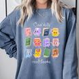 Cool Kids Read Books School Librarian Reading Teacher Comfort Colors Sweatshirt Denim