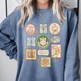 Coquette Boys Of Tommen Books Stamp Tommen College Tees Comfort Colors Sweatshirt Denim