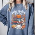 Cozy Autumn Books Fully Booked For Fall Books Pumpkin Comfort Colors Sweatshirt Denim Cozy Autumn Books Fully Booked For Fall Books Pumpkin Comfort Colors Sweatshirt Denim