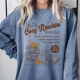 Cozy Girl Book Club Cozy Readers Book Club Comfort Colors Sweatshirt Denim Cozy Girl Book Club Cozy Readers Book Club Comfort Colors Sweatshirt Denim