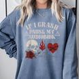 If I Crash Pause My Audiobook Lovers Dark Romance Spicy Book Comfort Colors Sweatshirt Denim