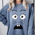 Creepy Carrots Halloween Book Character Costume Comfort Colors Sweatshirt Denim Creepy Carrots Halloween Book Character Costume Comfort Colors Sweatshirt Denim