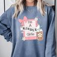 Cute Bookish Kindle Girlie Nerdy Read Book Lover Girl Women Comfort Colors Sweatshirt Denim Cute Bookish Kindle Girlie Nerdy Read Book Lover Girl Women Comfort Colors Sweatshirt Denim
