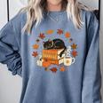 Cute Cat Fall In Love With Reading Book Cat Lover Librarian Comfort Colors Sweatshirt Denim Cute Cat Fall In Love With Reading Book Cat Lover Librarian Comfort Colors Sweatshirt Denim