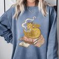 Cute Dragon Be Kind Stay Weird Read Books Comfort Colors Sweatshirt Denim Cute Dragon Be Kind Stay Weird Read Books Comfort Colors Sweatshirt Denim