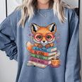 Cute Fox Read More Be Kind Stay Weird Reader Geek Book Lover Comfort Colors Sweatshirt Denim Cute Fox Read More Be Kind Stay Weird Reader Geek Book Lover Comfort Colors Sweatshirt Denim